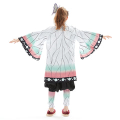 Kinder Mädchen Demon Slayer Kochou Shinobu Cosplay Kostüm Uniform Outfit Halloween Karneval Anzug