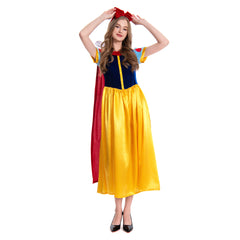 Damen Prinzissin Kostüm Kleid Snow White Schneewittchen Prinzissin Damen Erwachsene