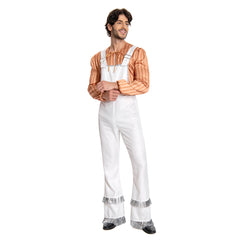 Herren Retro Style Cosplay Kostüm Outfits Halloween Karneval Anzug Bjorn Ulvaeus ABBA