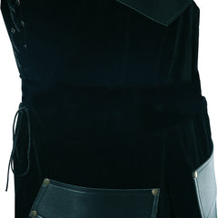 Gothic Mittelalter Oberteil Stehkragen Ärmellos Jacke für Herren Männer Ritterkostüm Halloween Karneval