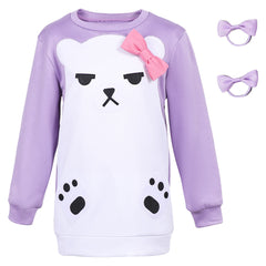 Damen Mira Cosplay Hoodie Haarreif Kostüm Halloween Karneval Party Anzug