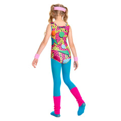Kinder Sportbekleidung Cosplay Kostüm Outfits Halloween Karneval Anzug 80er Jahre
