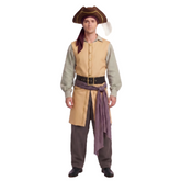 Herren gelb Kapitän Mittelalterliches Cosplay Kostüm Halloween Karneval Partys