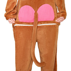 Erwachsene Unisex Affe Tier kostüm grün Schlafanzug einteiliger Pyjama