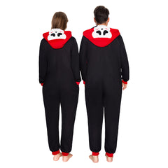 Erwachsene Unisex Schlafanzug Leuchtender Totenkopf einteiliger Pyjama