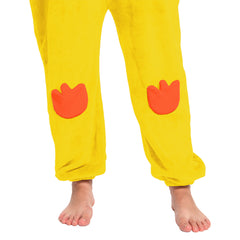Erwachsene Unisex Gelber Truthahn Tier kostüm grün Schlafanzug einteiliger Pyjama