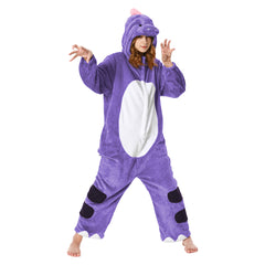 Erwachsene Unisex Dinosaurier Tierkostüm Schlafanzug einteiliger Pyjama