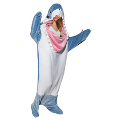 Erwachsene Unisex Hai Tierkostüm Schlafanzug einteiliger Pyjama Ultraweich Bequem - Perfekt für Entspannung