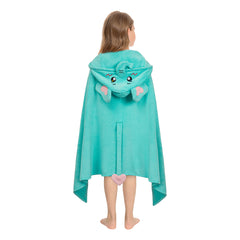 Kinder Strandtuch mit Kapuze: Dinosaurier, Capybara, Löwe, Elefant Tierkostüm Sommer Robe