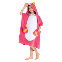 Kinder Panda Graue Katze Kaninchen Strandtücher mit Kapuze Tierkostüm Sommer Robe