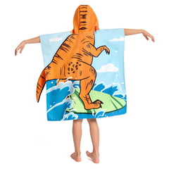 Kinder Dinosaurier Strandtücher mit Kapuze Tierkostüm Sommer Robe