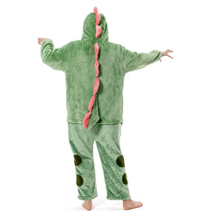 Erwachsene Unisex Dinosaurier Tierkostüm Schlafanzug einteiliger Pyjama
