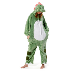 Erwachsene Unisex Dinosaurier Tierkostüm Schlafanzug einteiliger Pyjama