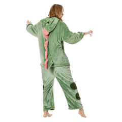 Erwachsene Unisex Dinosaurier Tierkostüm Schlafanzug einteiliger Pyjama