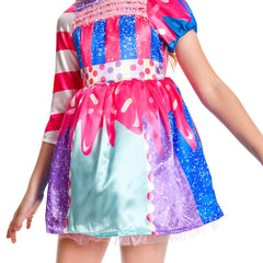 Kinder Mädchen Zuckerwerk Cosplay Kostüm Outfits Fantasia Halloween Karneval Party