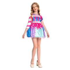 Kinder Mädchen Zuckerwerk Cosplay Kostüm Outfits Fantasia Halloween Karneval Party