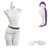 Kinder Mädchen Rumi Perücke Cosplay Kostüm Halloween Karneval Party Anzug
