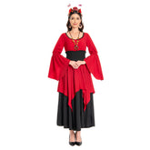 Damen Mittelalterliches Renaissance Viktorianisches Piraten Hexen Mittelalterkleid Cosplay Kostüm Outfits Halloween Karneval Anzug