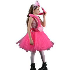 Kinder Mädchen tutu Kleid Flamingo Cosplay Kostüm Outfits Halloween Karneval Anzug