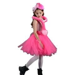 Kinder Mädchen tutu Kleid Flamingo Cosplay Kostüm Outfits Halloween Karneval Anzug