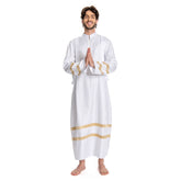 Mittelalterlicher Pastor Unisex Erwachsene Cosplay Kostüm Outfits Halloween Karneval Party Anzug