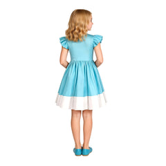 Super Mario Kinder Mädchen Kleid Prinzessin Peach Cosplay-Kostüm für Halloween Karneval oder Partys