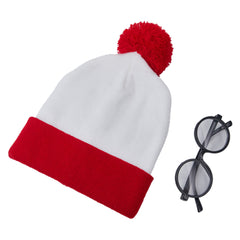 Vintage Runde Zauberer Brille mit weißen Gläsern Perfekt für Wizard Cosplay und Halloween Outfits