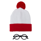 Vintage Runde Zauberer Brille mit weißen Gläsern Perfekt für Wizard Cosplay und Halloween Outfits