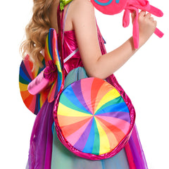 Kinder Mädchen Süßigkeit Cosplay Kostüm Outfits Fantasia Halloween Karneval Party