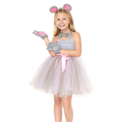 Kinder Mädchen Maus tutu Kleid Cosplay Kostüm Outfits Halloween Karneval Anzug