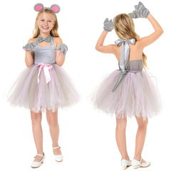 Kinder Mädchen Maus tutu Kleid Cosplay Kostüm Outfits Halloween Karneval Anzug