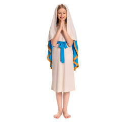 Mädchen The Virgin Mary Cosplay Kinder Parade Outfits Halloween Karneval Kostüm