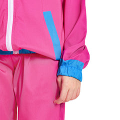 Kinder Bühnenkostüm Rosa Retro Tanzkleidung Sportbekleidung Set Outfits Halloween Karneval Anzug