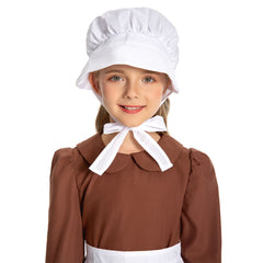 Kinder Mädchen Thanksgiving 17Jahrhundert Kolonialstil Pilger Hirtenmädchen Kleid Cosplay Kostüm Outfits Halloween Karneval Anzug