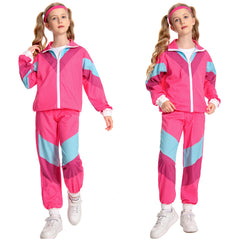 Kinder Retro 80 90S Hip hop Sportkleidung Cosplay Kostüm Outfits Halloween Karneval Anzug