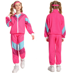 Kinder Retro 80 90S Hip hop Sportkleidung Cosplay Kostüm Outfits Halloween Karneval Anzug