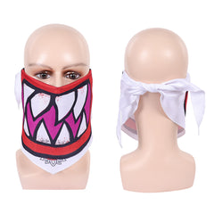 Super Mario schwarz Bowser Jr. Cosplay-Maske Halloween Karnevalskostüm-Accessoires
