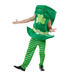 St. Patrick Cosplay Kostüm Kleeblatt Hut Party Halloween Karneval Anzug