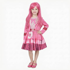 Kinder Mädchen Kleid Cosplay-Kostüm für Halloween, Karneval und Partys Descendants Rosa