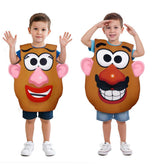 Toy Story Mr.& Mrs. Kartoffelkopf Halloween Kostüm, Cartoon Cosplay Overall für Themenparty &Bühnenaufführung