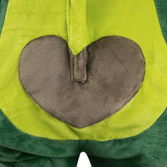 Erwachsene Unisex Avocado grün Schlafanzug einteiliger Pyjama