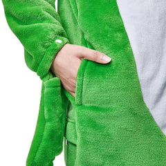Erwachsene Unisex Frosch Tier kostüm grün Schlafanzug einteiliger Pyjama