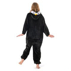 Erwachsene Unisex Pinguin Tierkostüm Schlafanzug einteiliger Pyjama