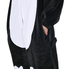 Erwachsene Unisex Pinguin Tierkostüm Schlafanzug einteiliger Pyjama