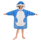 Kinder Hai tragbar Decke mit Kapuze Shark Robe Homewear