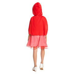 Kinder Mädchen Märchen Halloween Rotkäppchen Kleid Cosplay Kostüm Outfits Halloween Karneval Anzug