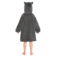 Kinder Waschbär tragbar Decke mit Kapuze Waschbär Robe Homewear