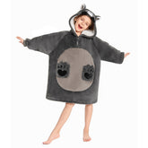 Kinder Waschbär tragbar Decke mit Kapuze Waschbär Robe Homewear