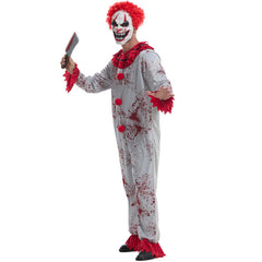 Erwachsene Clown Cosplay Kostüm Jumpsuit Outfits Halloween Karneval Anzug