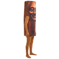 Halloween Kinder Cosplay Kostüm: Shan Hai Jing Holzmann TUNG TUNG SAHUR für Maskenball und Bühnenauftritt